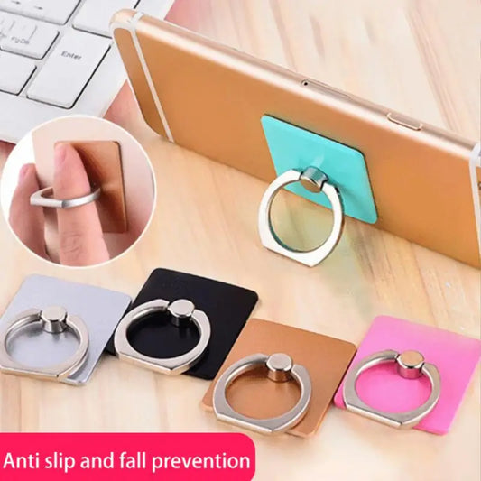 360° Rotatable Metal Phone Ring Holder – Finger Grip Stand