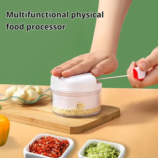 1pc White Hand-Pulled Garlic Grinder – Multi-Functional Kitchen Too