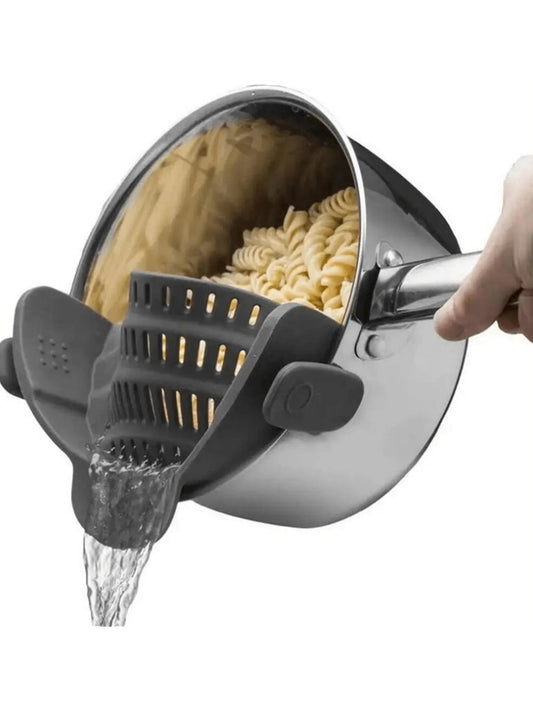 Adjustable Silicone Clip-On Strainer for Pots and Pans