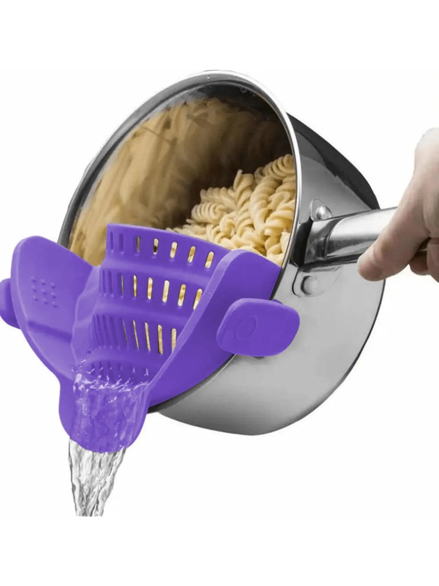 Adjustable Silicone Clip-On Strainer for Pots and Pans